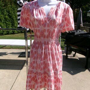 NWT KATE&SAM PINK&WHITE TYEDYE DRESS M